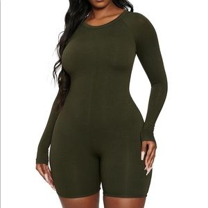 Naked Wardrobe Black Crew Love Romper